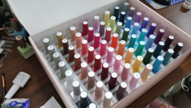 60 цветных ультрафиолетовых наборов геля