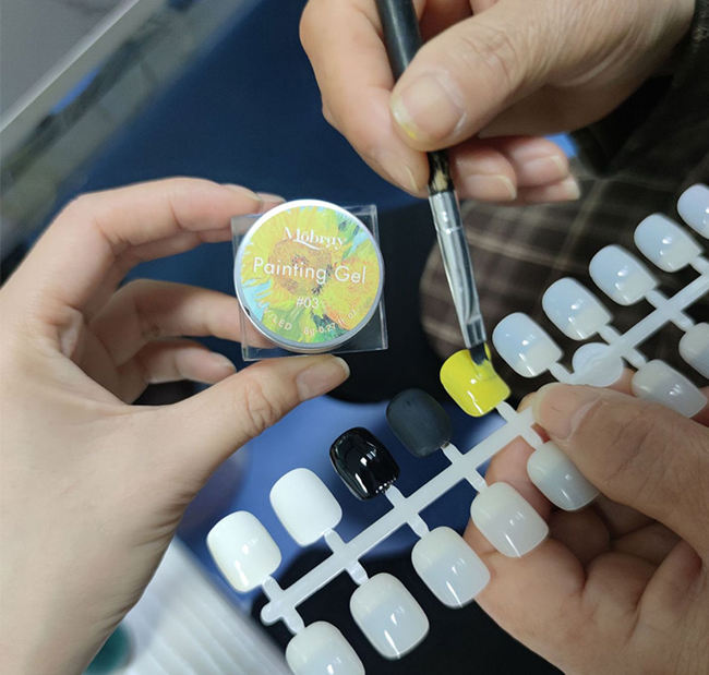Новый бесплатный образец 3D Металлическая живопись для ногтевого геля Польский оптом