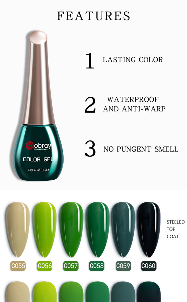 Бесплатный образец цветного геля лака для ногтей