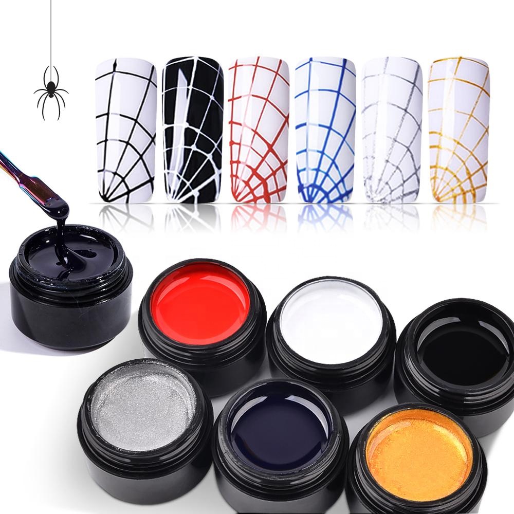 Easy Painting Spider Gel Polish 6 цветов Nail Art Design Salon Beauty