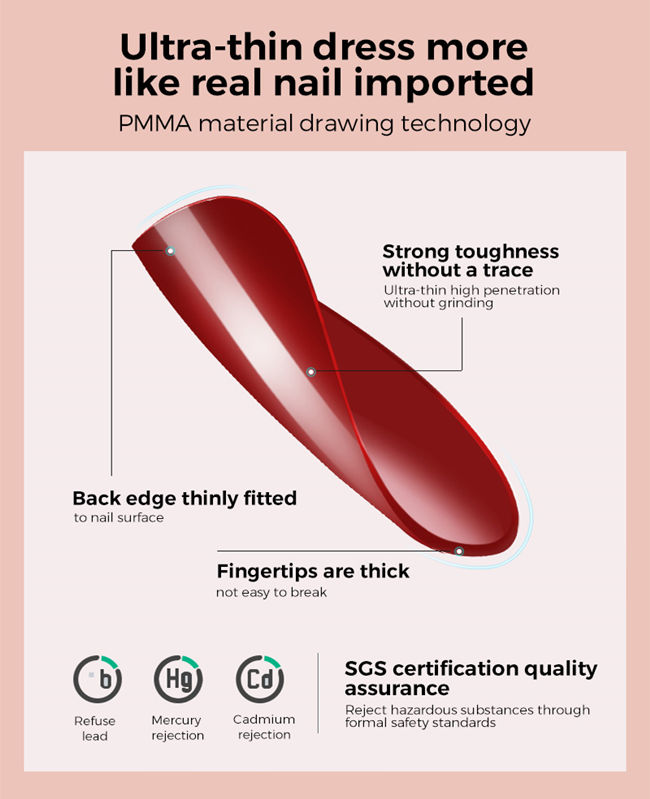 Нажмите на гелевые ногти шоу