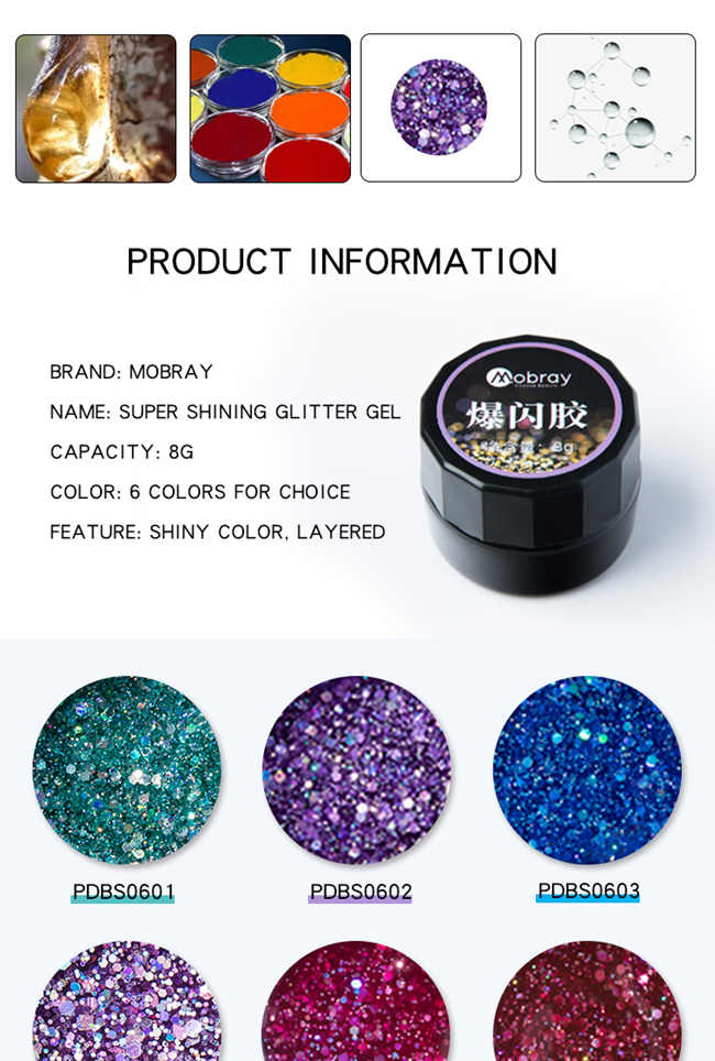 Деталь блеска ногтей